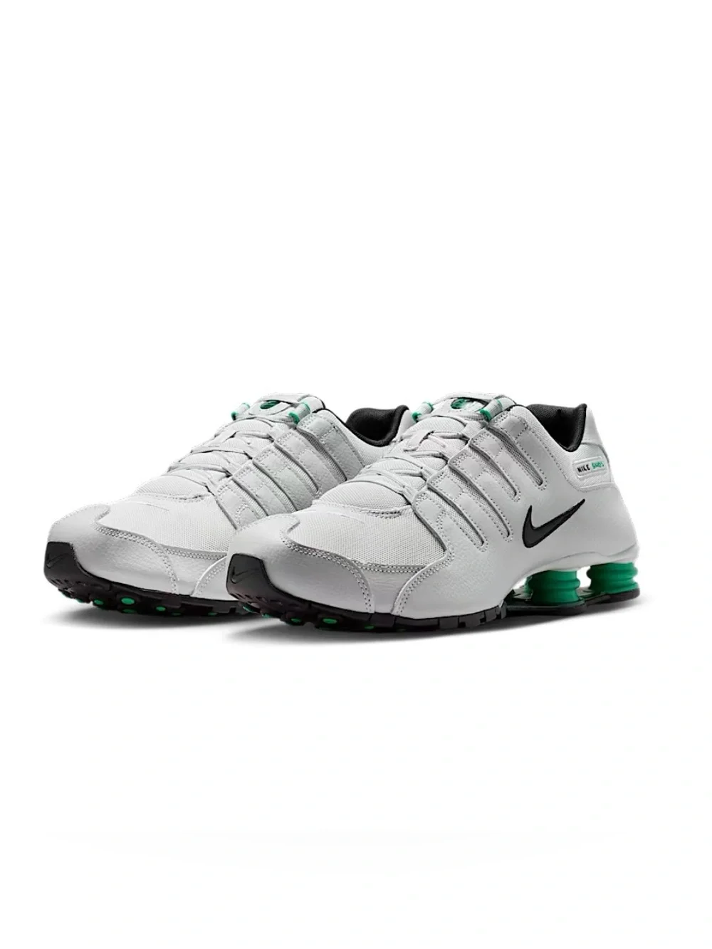 Size 10/11.5 Nike Shox NZ Grey Fog Stadium Green Black Men's Shoes- IQ8263-001